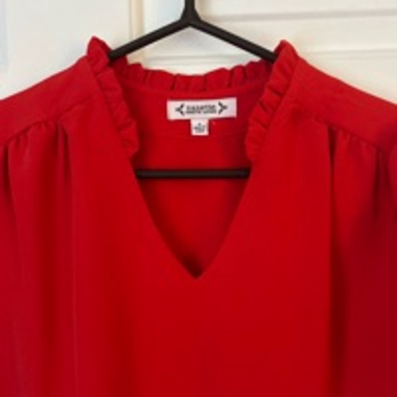 🌿 Women's Nanette Lepore Red Dress Size 2🌿 - Picture 2 of 7